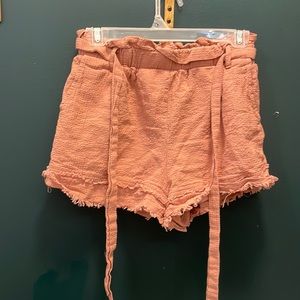 Pink flowy shorts size small